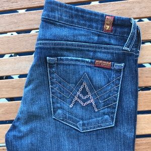 7FAM A-Pocket Jeans, Size 28